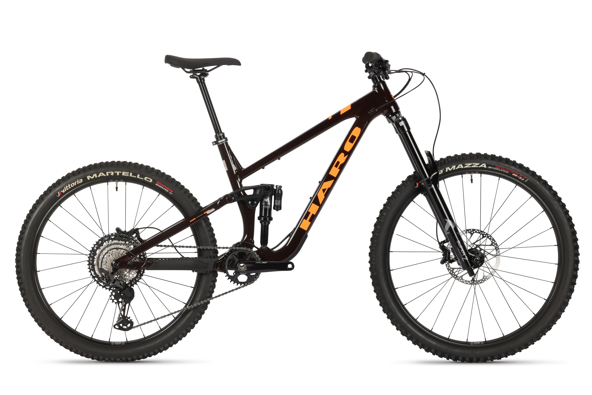 Bild von Haro Greer Alloy 1 Enduro Bike - Cedar Brown/Orange